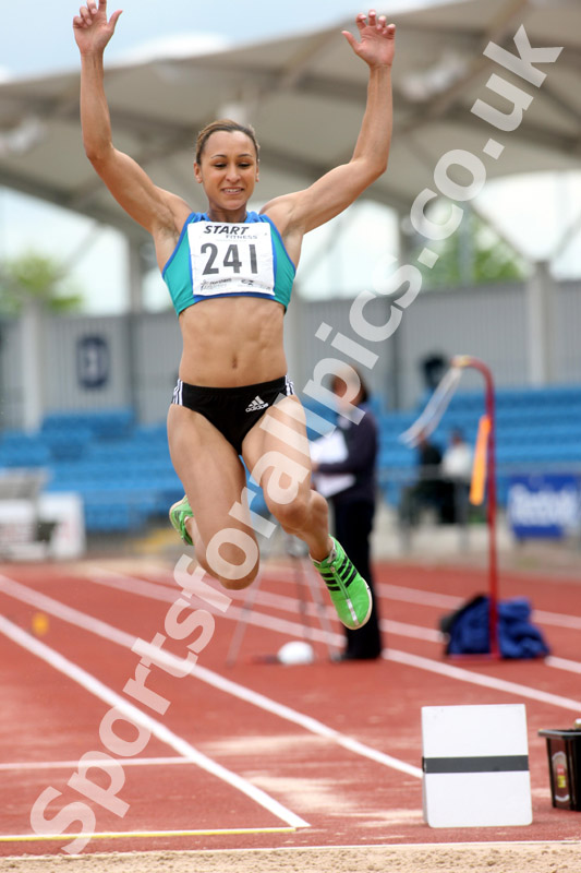 Jessica Ennis (City of Sheffield) winner of the long jump, Northern Championships, Sport City Manchester